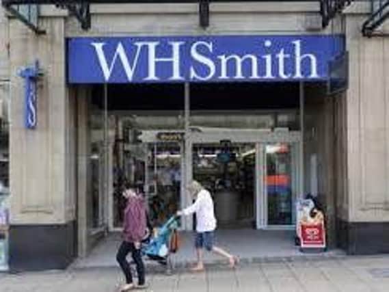WH Smith said trading profit at its high street outlets was flat at 62m