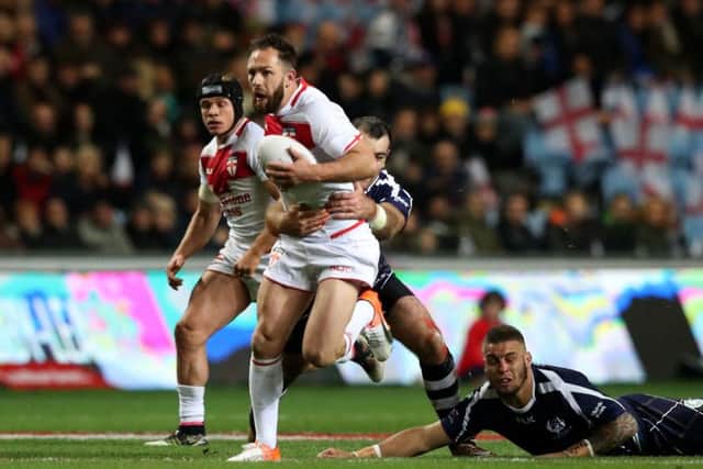 Luke Gale playing for England against Scotland. (Picture: Simon Cooper/PA Wire)