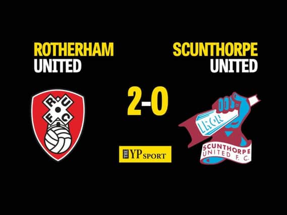 Rotherham United 2 Scunthorpe United 0