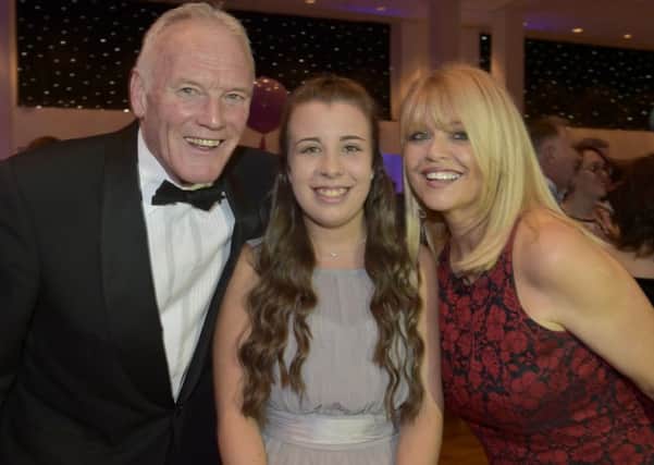 Award winner Holly Marsden, of Morley, with Eddie Gray and Christine Talbot.