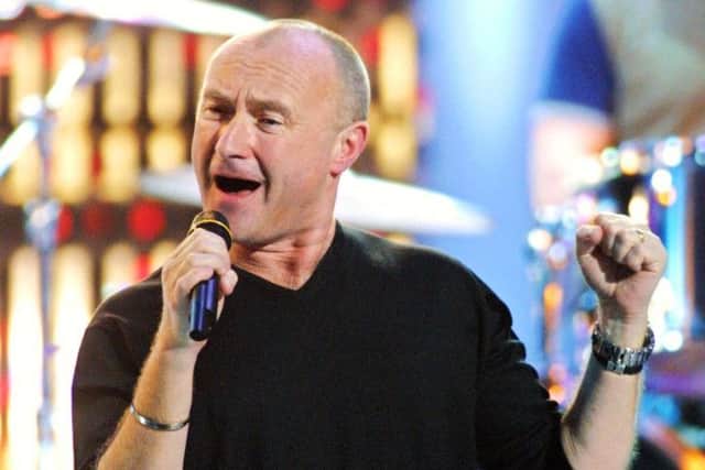 Phil Collins performs after receiving a lifetime achievement award during the NRJ Music Awards picture:Vanessa Lucchesi