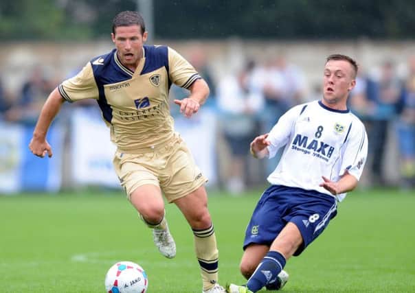 up for the cup: Former Leeds United midfielder David Norris is now plying his trade with the fast-rising Shaw Lane AFC, who face Mansfield Town in the FA Cup first round. Picture: Jon Gawthorpe.