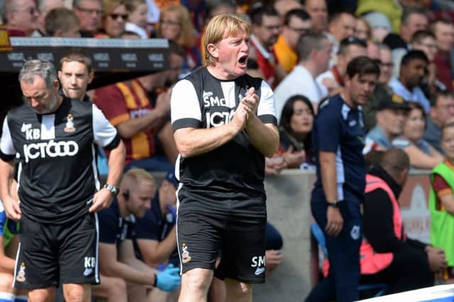 Bradford City manager, Stuart McCall.  Picture: Bruce Rollinson