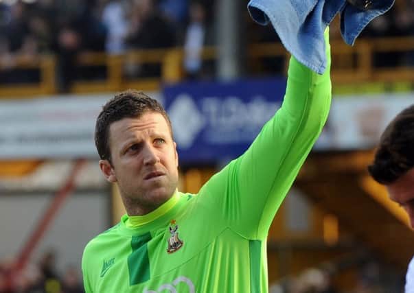 KEEP THE FAITH: Bradford City goalkeeper Colin Doyle.Picture Tony Johnson.