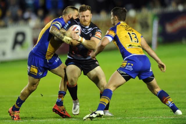 Castleford Tigers' Larne Patrick, seen in action against Leeds Rhinos last month, is heading off to Leigh Centurions. Picture: Jonathan Gawthorpe