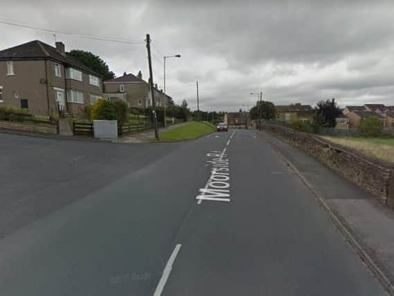 The crash happened in Moorside Road, Fagley. Picture: Google