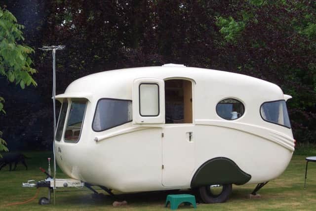 The 1956 Vogue Robin by Willerby is a star of the new showground.