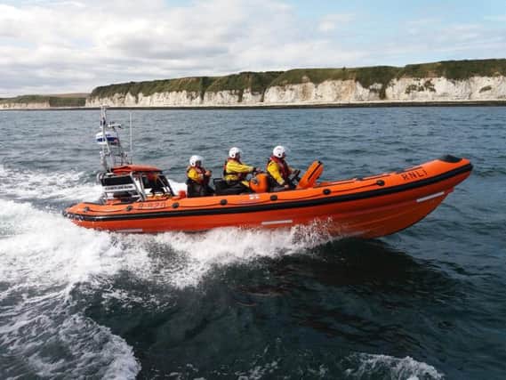 Flamborough's lifeboat crew were called to the incident