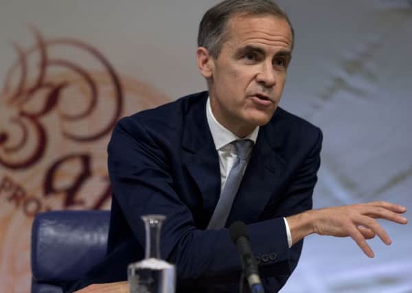 Bank of England governor Mark Carney as interest rates come under scrutiny.