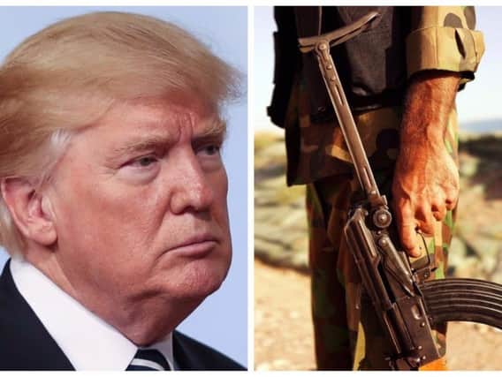 President Donald Trump has linked an increase of recorded crime with the 'spread of radical Islamic terror'.