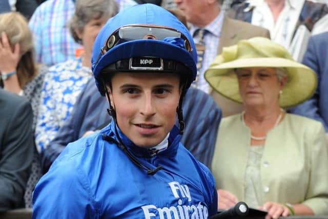 William Buick in the winners enclosure after victory onboard Parfait in The bet365 Silver Bunbury Cup Handicap during Gentleman's Day of The Moet and Chandon July Festival at Newmarket Racecourse. (Picture: Rui Vieira/PA Wire)