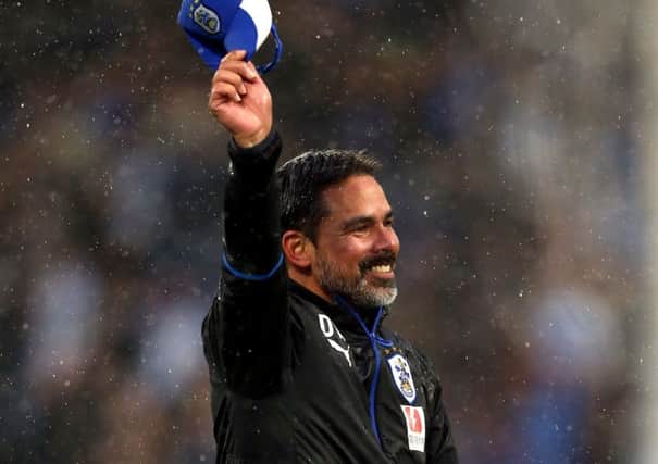 Huddersfield Town manager David Wagner celebrates his side's victory over Manchester United (Picture: PA)
