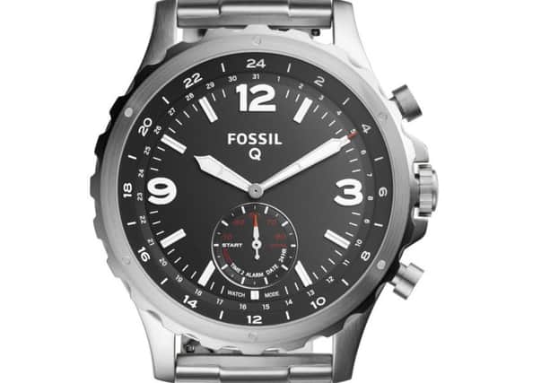 The Fossil Q range of hybrid watches have conventional analogue faces but can track your fitness and pair with your phone