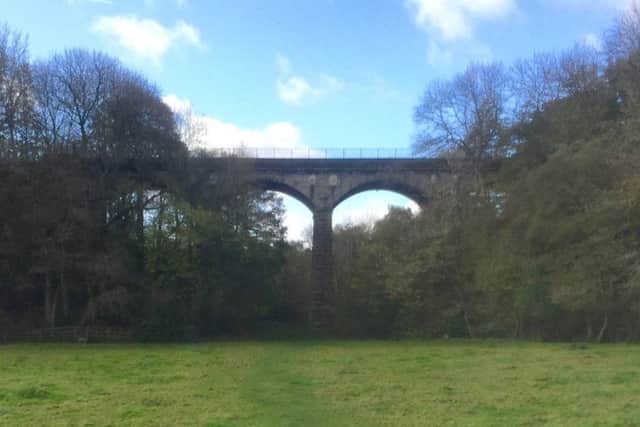 Railway viaduct over the Don at Black Moor Common