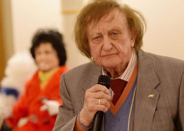 Sir Ken Dodd speaks during a tribute lunch by the British Music Hall Society, held in honour of his knighthood and to celebrate his forthcoming 90th birthday, at the Lansdowne Club ballroom in London.