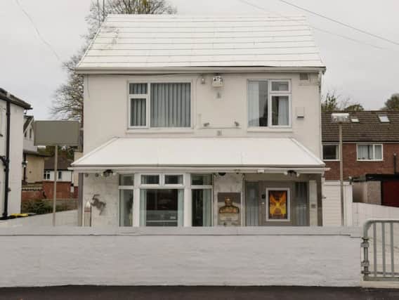 The house painted completely WHITE in Leeds