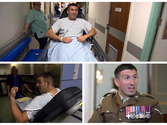 Yorkshire and Lincolnshire of Paratrooper Lance Bombardier Ben Parkinson, the most seriously injured British soldier to survive an attack in Afghanistan, is hoping that surgery will help him achieve his dream of walking again. Pictures: BBC Inside Out Yorkshire and Lincolnshire/PA Wire
