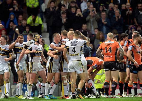 Leeds Rhinos convincingly beat Castleford Tigers in Super League's Grand Final at Old Trafford last month.  Picture: Bruce Rollinson