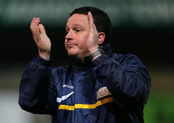Guiseley manager Paul Cox.