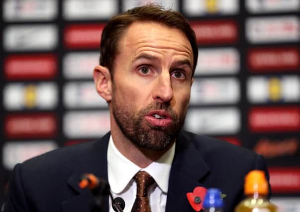 England manager Gareth Southgate said at a media conference at Wembley Stadium yesterday that he is not certain there are many players to whom he has mentally allocated places in his squad for next summers World Cup finals in Russia (Picture: Adam Davy/PA Wire).
