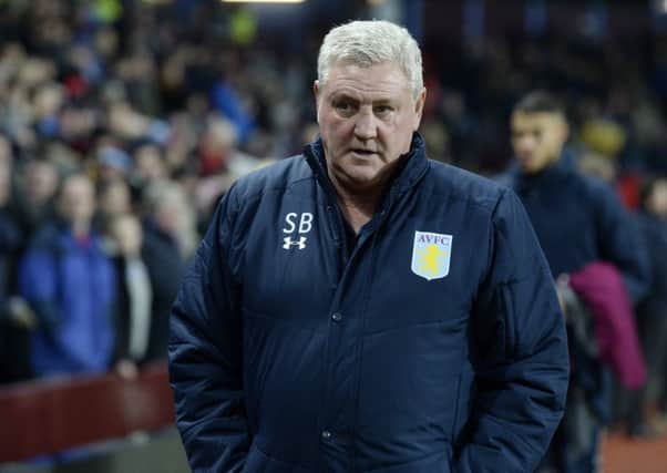 CATCH US IF YOU CAN: Steve Bruce's 
Aston Villa are on a good run of form ahead of Sheffield Wednesday's visit.  Picture: Bruce Rollinson