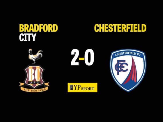 Bradford City 2 Chesterfield 0