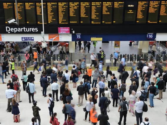 There are problems at London Waterloo this morning following a derailed train.