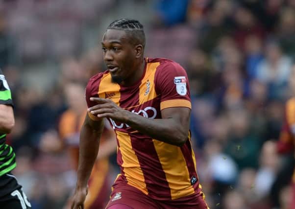 Dominic Poleon: In line for a recall by Bradford City for the visit of Rotherham United tonight.