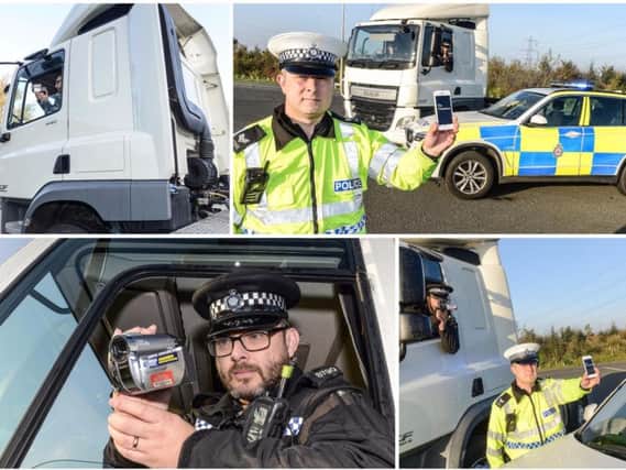 West Yorkshire Police officers will be travelling the county's roads in a heavy goods vehicle so they can film the habits of other drivers.