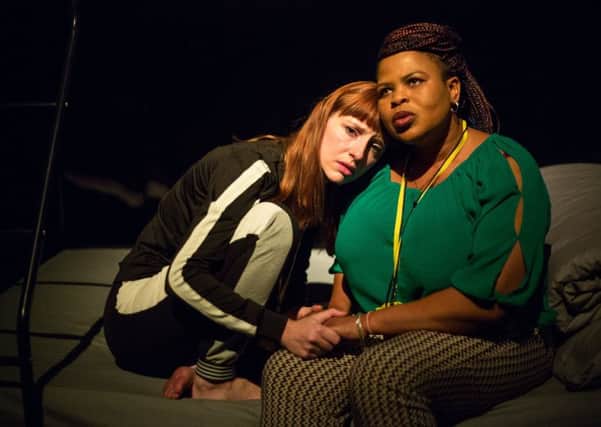 Rosie MacPherson (left) and Emily Ntshangase- Wood in SBC Theatre's production of Tanja. Picture by Joe Priestley.