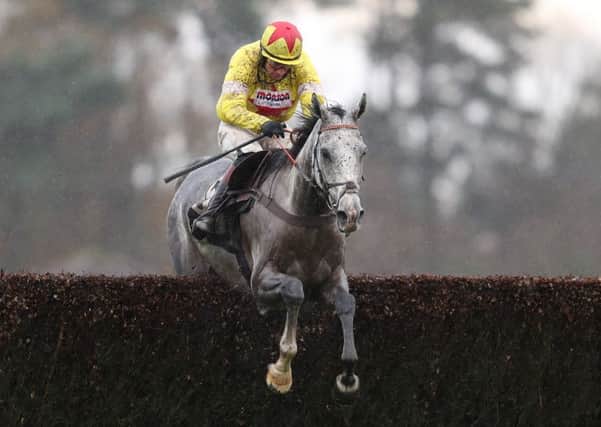 Politologue ridden by Sam Twiston-Davies on their way to victory in the 188Bet Haldon Gold Cup.