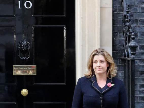 Penny Mordaunt leaving 10 Downing Street, London, after she was appointed as International Development Secretary following the resignation of Priti Patel. Picture: Rick Findler/PA Wire