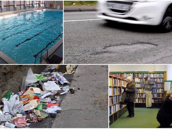 Council have warned that spiralling care costs will leave them with ever smaller amounts to fix potholes, clean streets, run leisure centres and keep libraries open.