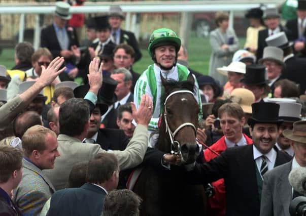 Epsom vicotry: Kieren Fallon and Oath after their Derby triumph.