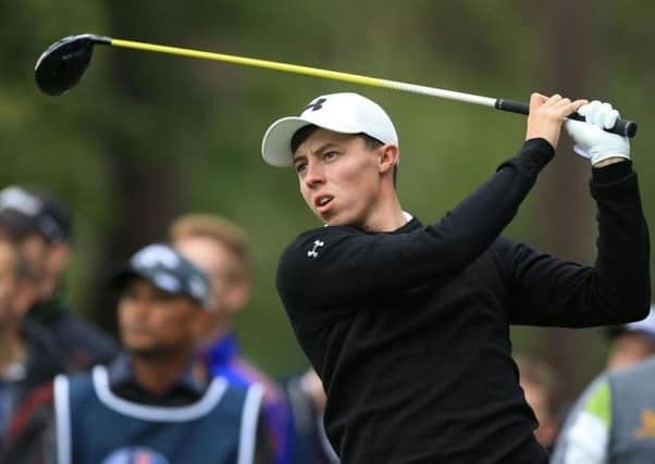 Matt Fitzpatrick: Determined to win place in Ryder Cup.