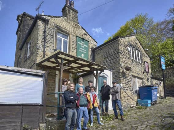 Campaigners at the Puzzle Hall Inn in Sowerby Bridge