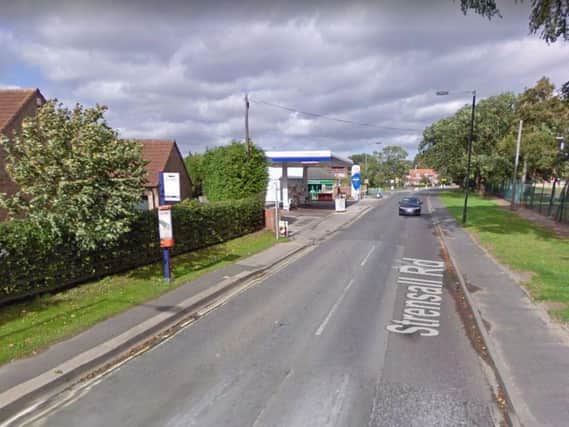 The man was attacked while waiting at the bus stop near Londis in Strensall. Picture: Google