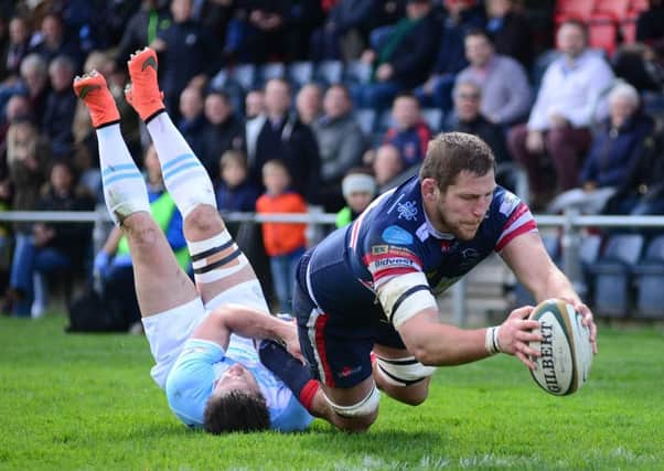 Matt Challinor was making his 200th appearance for Doncaster Knights. Picture: Scott Merrylees
