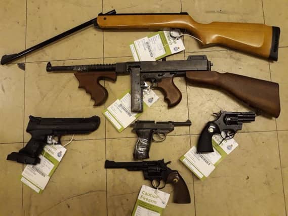 Weapons handed into North Yorkshire Police.