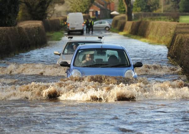 Flooding near Garstang, Lancashire