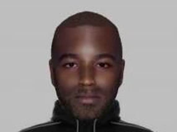 E-fit of a man police are trying to trace over a serious assault