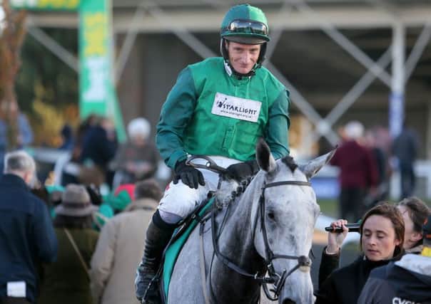 Bristol De Mai and Daryl Jacob, after winning the bet365 Charlie Hall Chase at Wetherby. Picture: Richard Sellers/PA