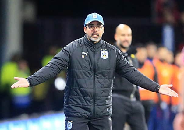 Huddersfield Town manager David Wagner gestures on the touchline during their unfortunate defeat to Manchester City (Picture: Danny Lawson/PA Wire).