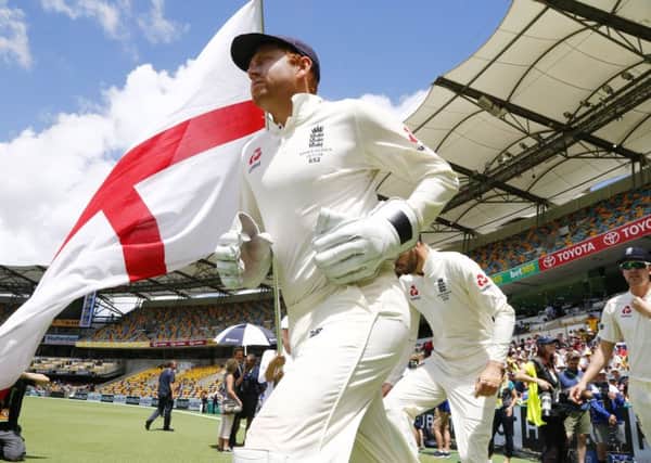 IN THE SPOTLIGHT: Yorkshire and England's Jonny Bairstow runs onto the field duringat the start of a rather truncated day five at The Gabba. Picture: James O'brien/PA.