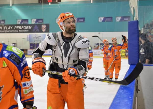 FAMILIAR FACE: Joonas Ronnberg will be back in the Sheffield Steelers line-up this weekend. Picture: Dean Woolley.