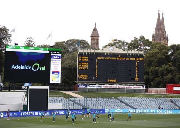 ALL DAY AND ALL OF THE NIGHT: Adelaide Oval, where England and Australia will meet next. Picture: Jason O'Brien/PA