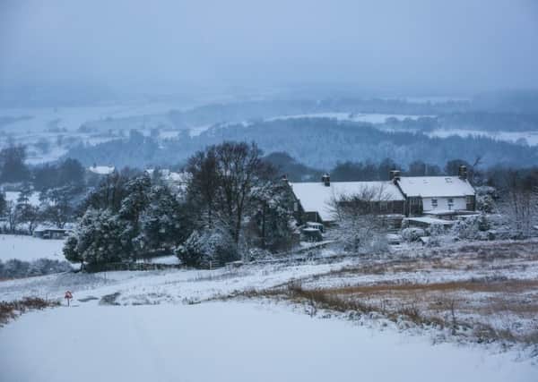 The snow creates a picture postcard view of Goathland near Whitby. Picture: Ceri Oakes
