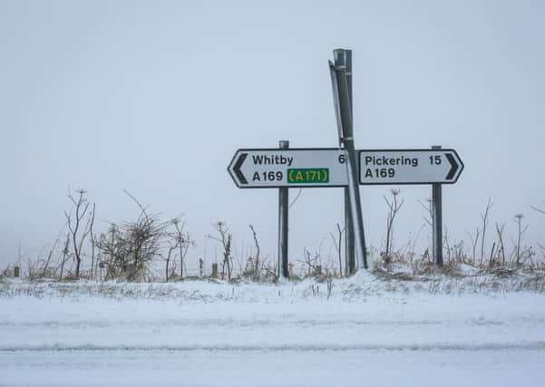 The A169 Whitby to Pickering road was deserted yesterday. PIC: Ceri Oakes