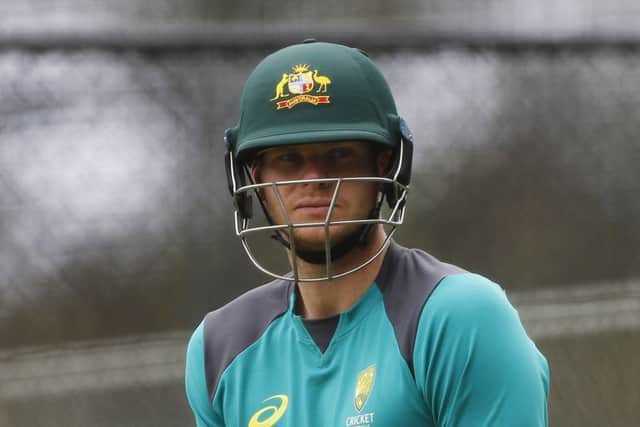 Australia's Steve Smith during a nets session at the Adelaide Oval on Friday. Picture: Jason O'Brien/PA