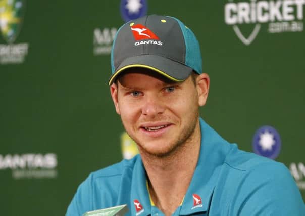 Australia's Steve Smith during a press conference at the Adelaide Oval, Adelaide.